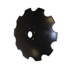 Disque crénelé ∅610x6 pour déchaumeur SIMBA P14446 adaptable - Blacksteel©