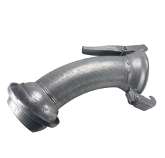 Coude 45° mâle / femelle galva sphérique