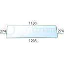 Vitre arrière pour machine agricole SAME 0.9200.216.0 adaptable