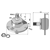 Palier 5 trous pour déchaumeur LEMKEN 55510046 adaptable - BlackSteel©