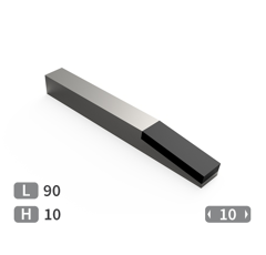 Embout de carrelet à souder carbure TOUTES MARQUES 90x10 mm adaptable