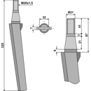 Kreiseleggenzinken - rechts / links RH7 RH  Remac