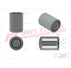 Filtre hydraulique adaptable HIFI FILTER SH63066