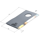 KM-Klinge links 94x48x4 mm LochØ: 19 mm 580311937N BCS Nachbau 