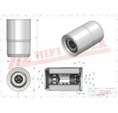 Filtre à gasoil separateur d'eau adaptable HIFI FILTER SN40922