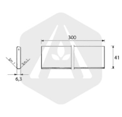 Palette de tonne à lisier pompe MEC 4000 300 x 41 mm