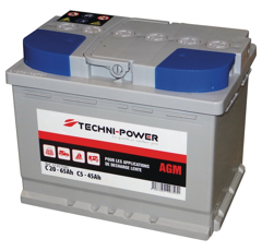 Batterie tracteur 81060 12v 60Ah decharge lente + à droite | TECHNI-POWER