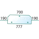 Vitre arrière de machine agricole MASSEY FERGUSSON 3476137M1 adaptable