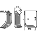 Fräsmesser Rechts 185 x 70 Sicma (Miglianico) Nachbau