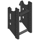 Lagerbock HVLB,W= 330 S32,John Deere 5620 - 5820 5R, John Deere Grün, Scharmüller