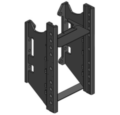 Lagerbock HVLB,W= 330 S32,John Deere 5620 - 5820 5R, John Deere Grün, Scharmüller
