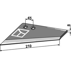 Aileron gauche pour RABE 6336.16.03 adaptable - BlackSteel©