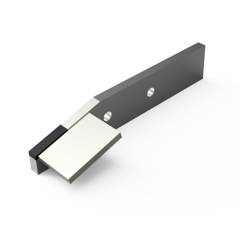 Couteau 2 trous avec plaquettes carbure Droit biseauté pour épandeur JEANTIL adaptable