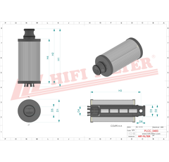 Filtre à gasoil adaptable HIFI FILTER SN70554