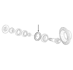 Ausgleichsscheibe 1,50 mm - Traktor CASE IH 04348604 - Nachbau 
