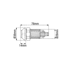 Bouton poussoir pour tracteur CASE IH 133700580004 adaptable