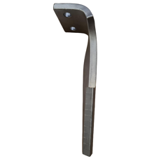 Dent de herse rotative Droite avec 3 plaquettes carbure triangulaires MASCHIO GASPARDO M36100215 adaptable