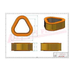 Filtre à air adaptable HIFI FILTER SC90176