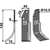 Lame gauche pour Fraise/Rotavator BERTOLINI 16813 adaptable - 