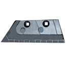 Soc de rasette Gauche carbure et rechargement pour charrue KUHN HUARD 631103 adaptable - BlackSteel©