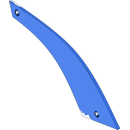 Streichblech-Streifen 4 - rechts SRP327PB4M Rabe by Muzzi Industrie