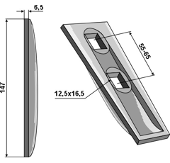 Fixation rapide 147 mm adaptable