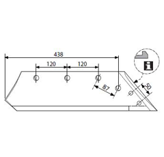 Scharblatt - rechts 930781320OR Pöttinger Original