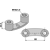Ecrou étrier pour herse rotative ALPEGO M36100312R adaptable