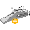 Bec d'usure pour chargeur HANOMAG 2952086 M1 adaptable - Blacksteel©