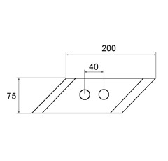 Wechselspitze für Pflug rechts BUGNOT 6034 original