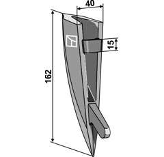 Clavette pour soc pour semoir GASPARDO G22270226 adaptable - BlackSteel©