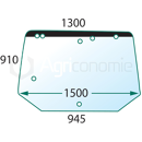 Vitre arrière pour tracteur CASE IH 82016997 adaptable