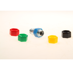 Kennzeichnungskappe für Kupplungsstecker BG3 schwarz  Sechskant SW 27  