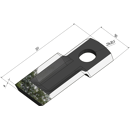 KM-Klinge gewölbt 131x50x4 mm Loch: 23x20 5 mm 56293100N Taarup Nachbau 