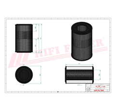 Filtre à air adaptable HIFI FILTER SA16374