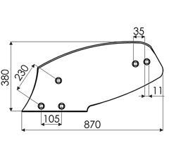 Versoir hélicoïdale G pour charrue DEMBLON 187G adaptable - Blacksteel©