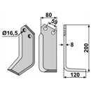 Fräsmesser - rechts RAB04R Rabe Nachbau