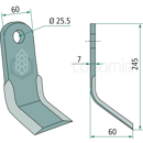 Couteau-Y pour broyeur 245x60mm LAGARDE adaptable 