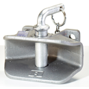 Flanschzugmaul manuell,Flanschmaß 140x80 mm, Ø 32 mm Bolzen Schwarz     