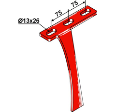Racloir pour support à disque arrière 75 mm adaptable