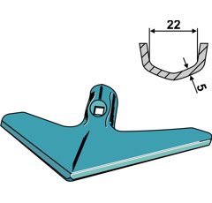 Gänsefußschar 250 mm 3374356M Lemken/Pöttinger by Muzzi