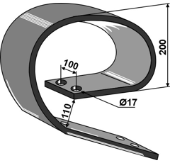 Kockerling - 506207 - Dent à ressort 150x16 mm - BlackSteel ©