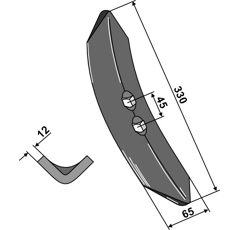 Soc 330 mm adaptable - Blacksteel©