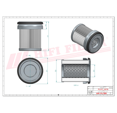 Filtre hydraulique adaptable HIFI FILTER SH78024