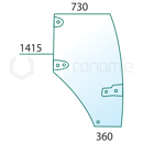 Türscheibe re. - Landmaschine CASE IH 192004A6 - Nachbau