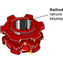 Pignon à chaîne  Ø 125 mm pour épandeur KRONE 30922 adaptable