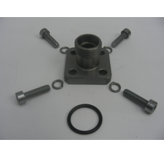 Gerader-Schraubflansch    AG 22x1.5Lochkreis 35 mm, max. Betriebsdruck 250 barO-Ring 20x2.5  GF35CEL15