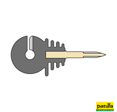 Isolateur annulaire avec filetage à bois Ø 6 mm - PATURA