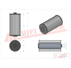 Filtre à gasoil adaptable HIFI FILTER SN80050