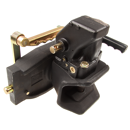 Zugmaul automatisch,W= 329 S30, Ø 38 mm Bolzen, Schwarz     